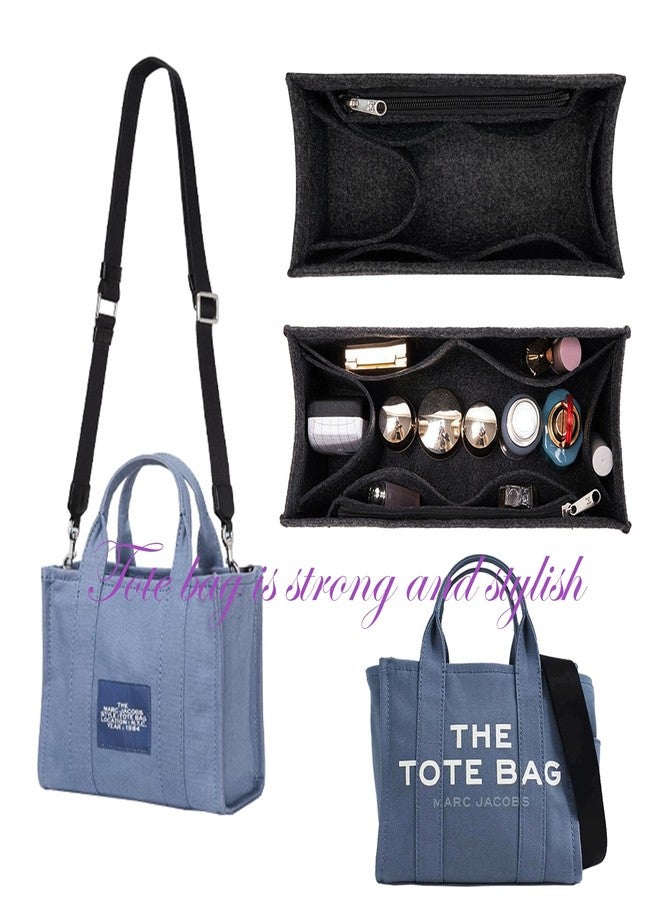 Lckaey tote bag organizer insert for marc jacobs medium tote bag organizer 2042black-M - Image 2